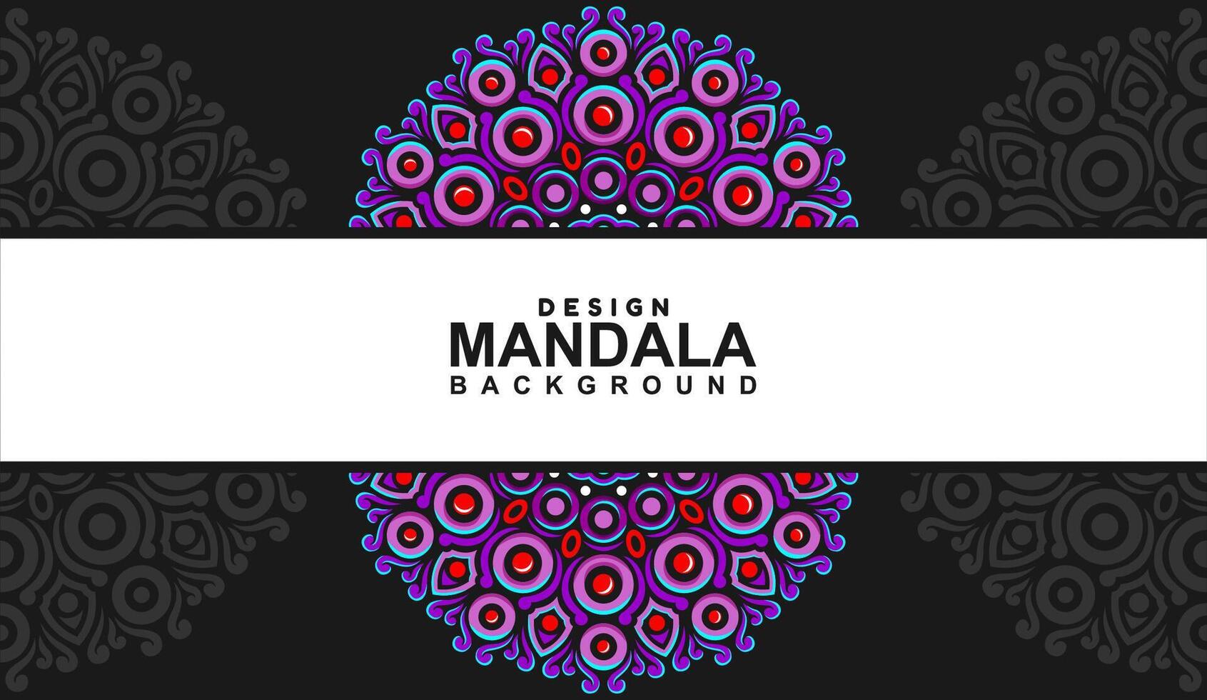 background with mandala frame Free Vector