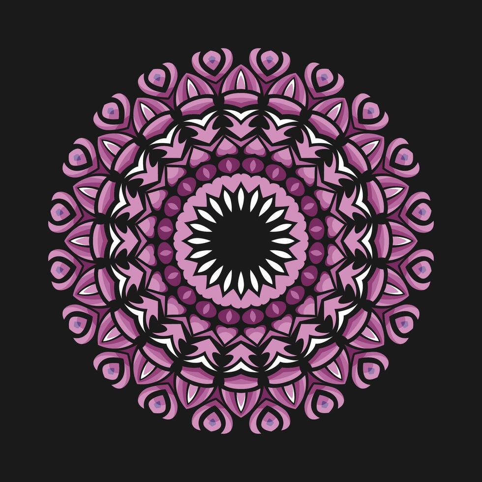 Mandala pattern art background free vector
