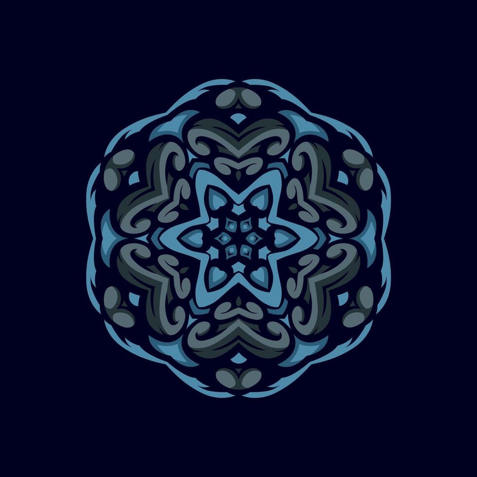 mandala modelo Arte antecedentes gratis vector