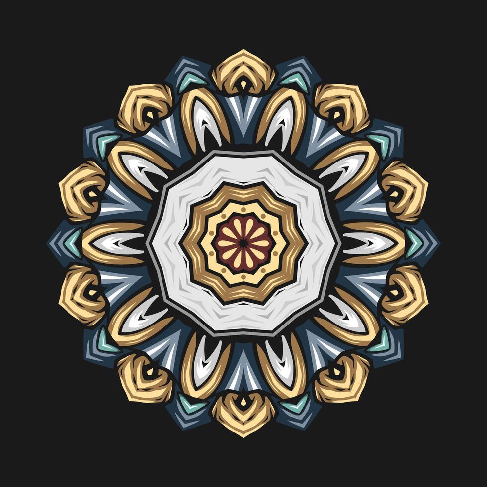 Mandala pattern art background free vector