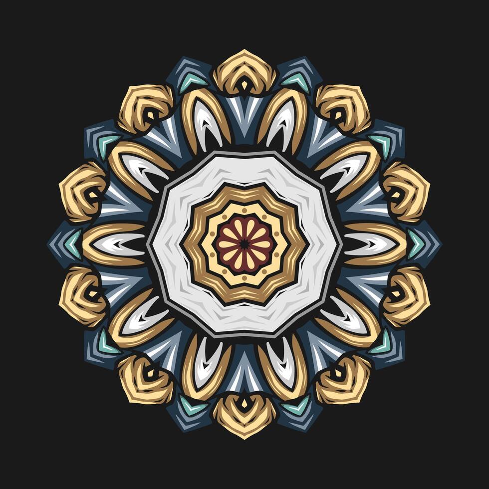 mandala modelo Arte antecedentes gratis vector