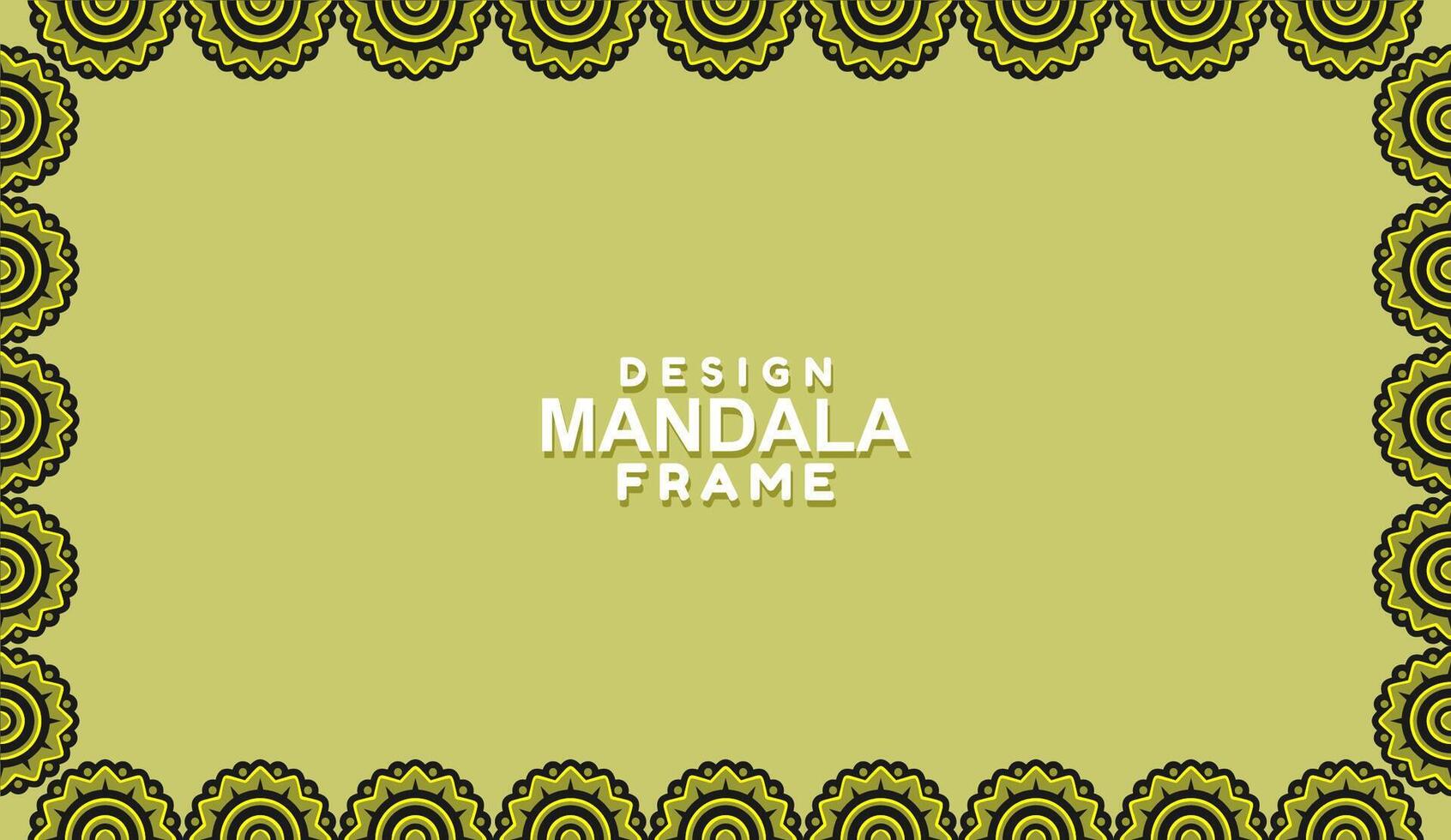 background with mandala frame Free Vector