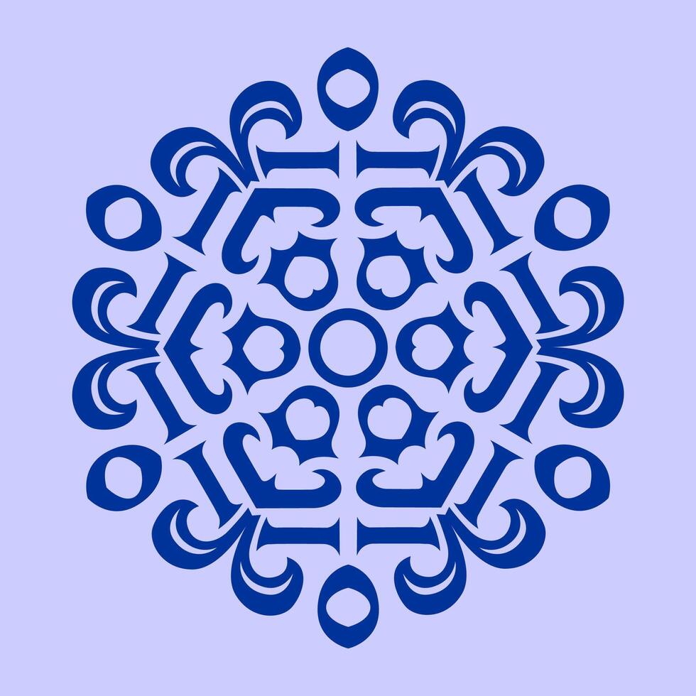 Mandala pattern art background free vector