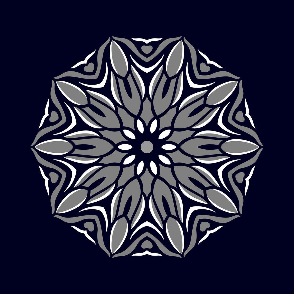 Mandala pattern art background free vector