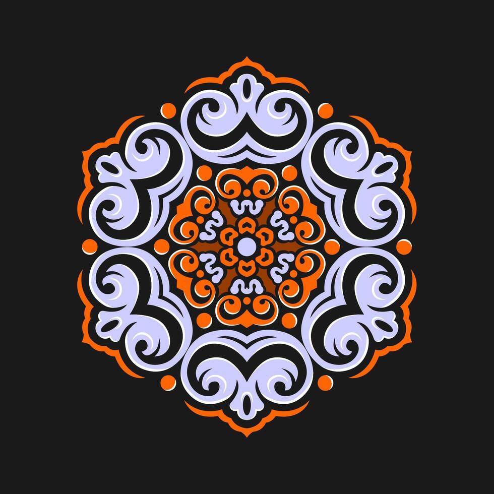 mandala modelo Arte antecedentes gratis vector