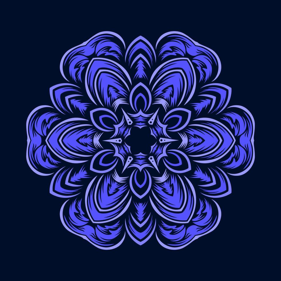 Mandala pattern art background free vector