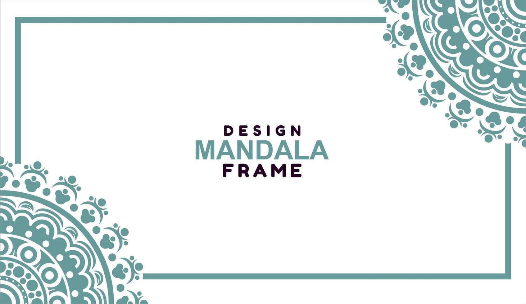 background with mandala frame Free Vector