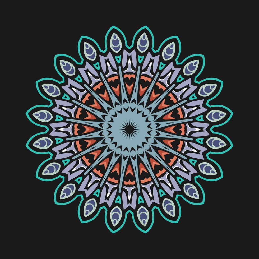 Mandala pattern art background free vector