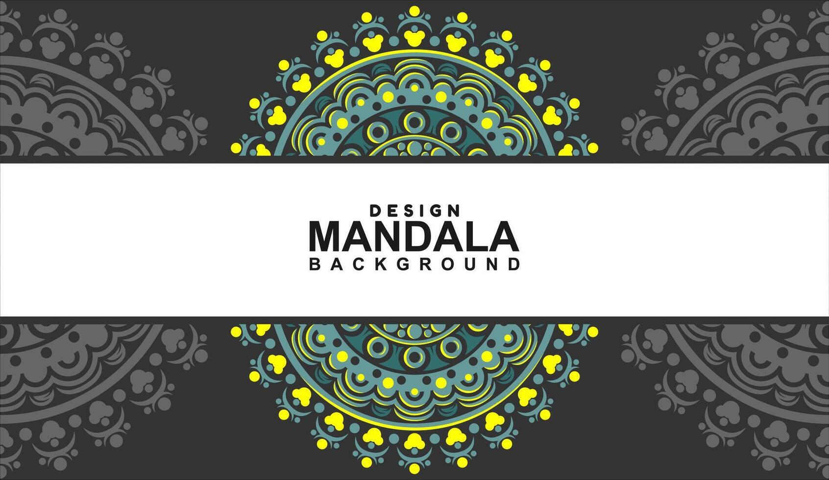 background with mandala frame Free Vector