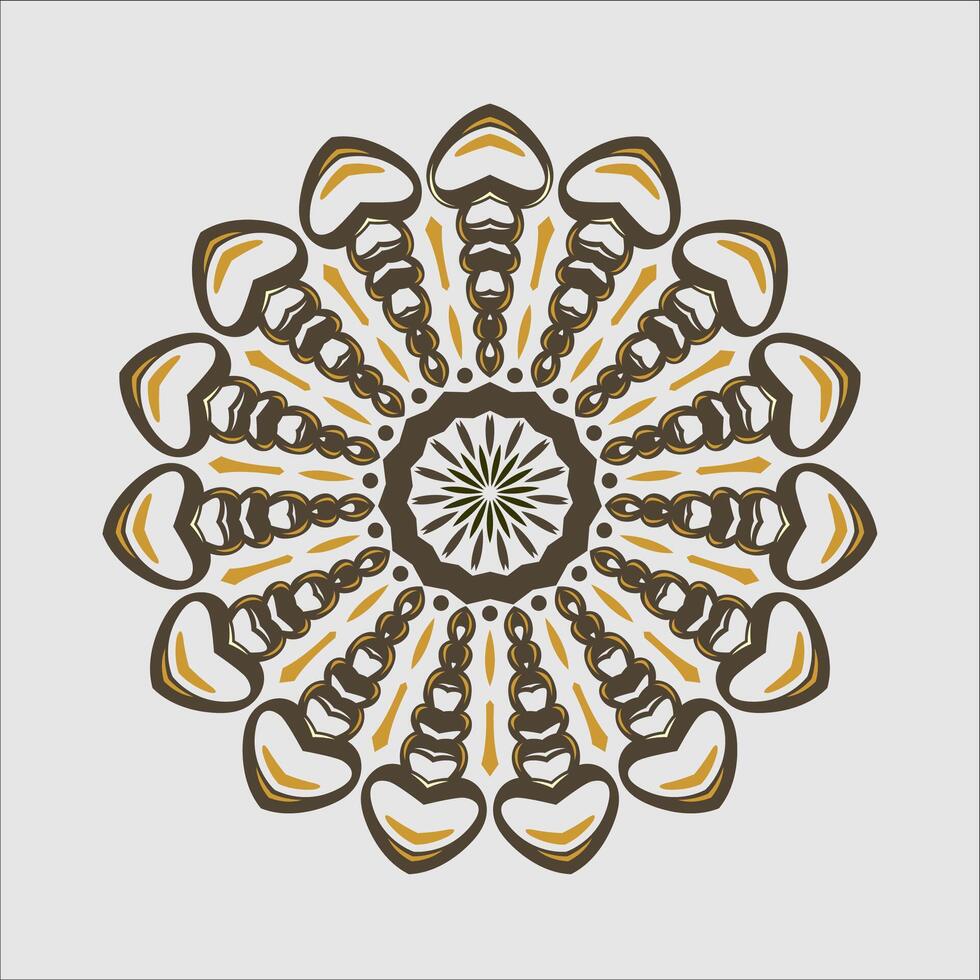 Mandala pattern art background free vector