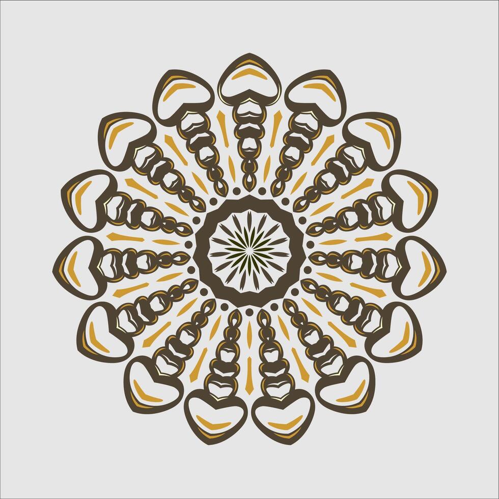 mandala modelo Arte antecedentes gratis vector