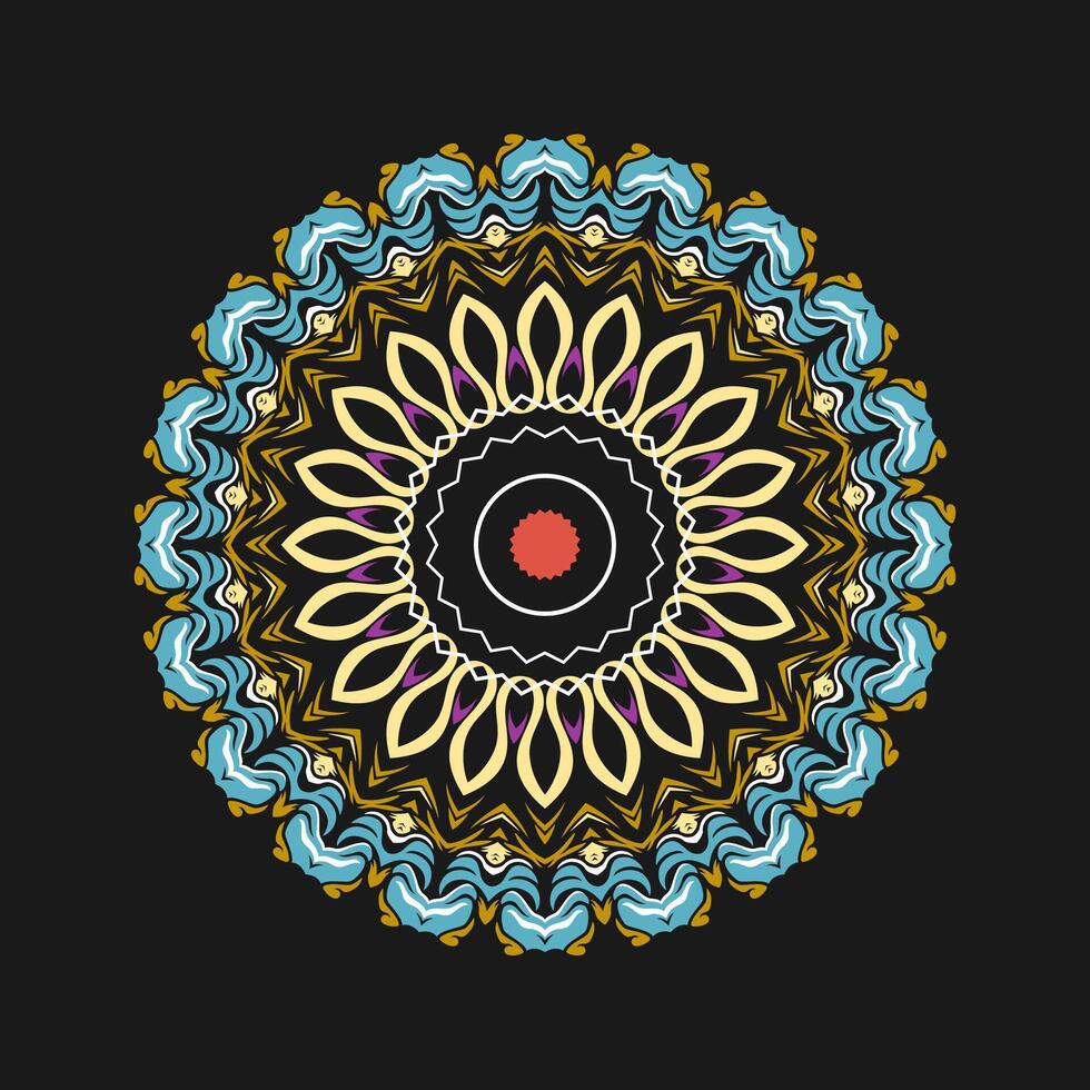 Mandala pattern art background free vector