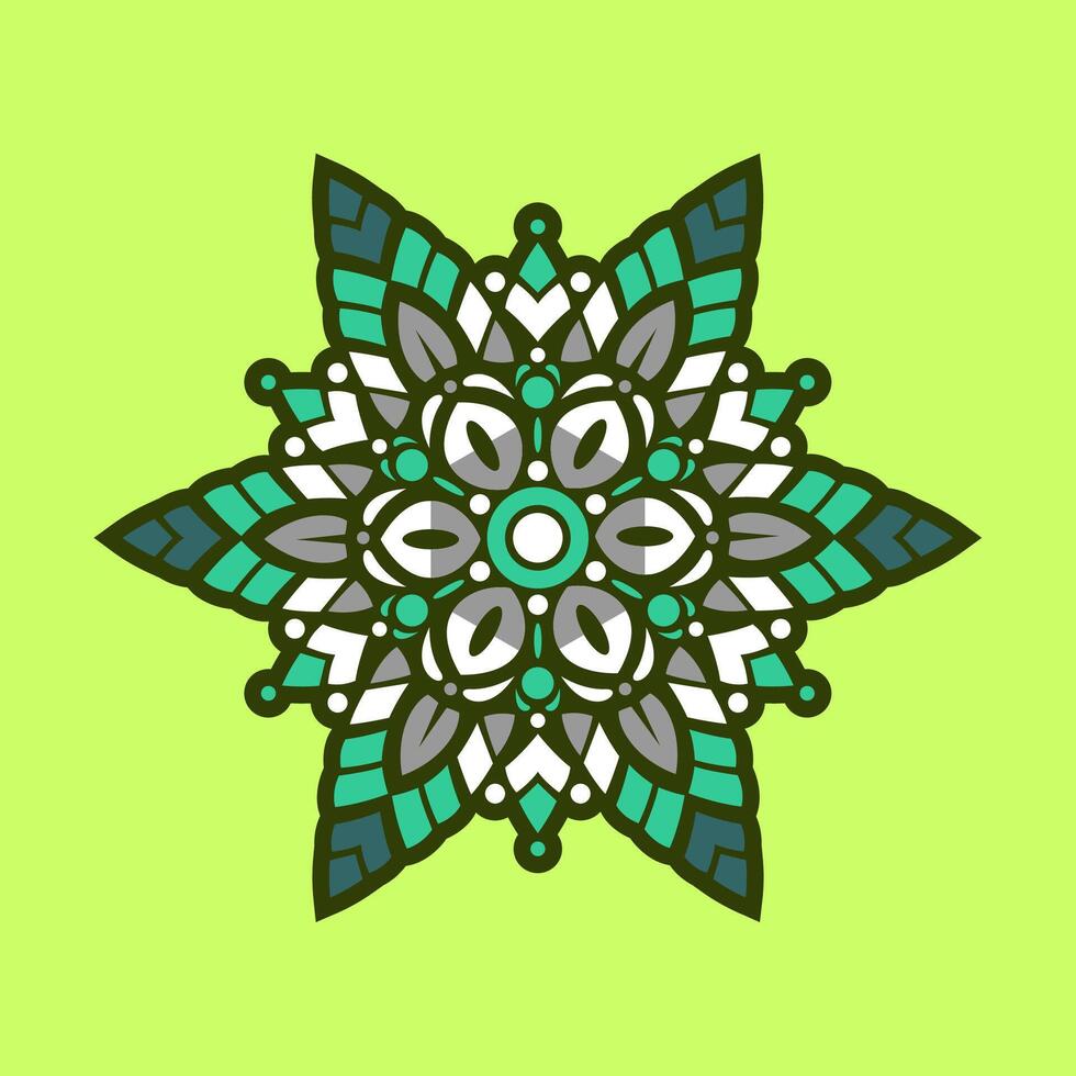 Mandala pattern art background free vector