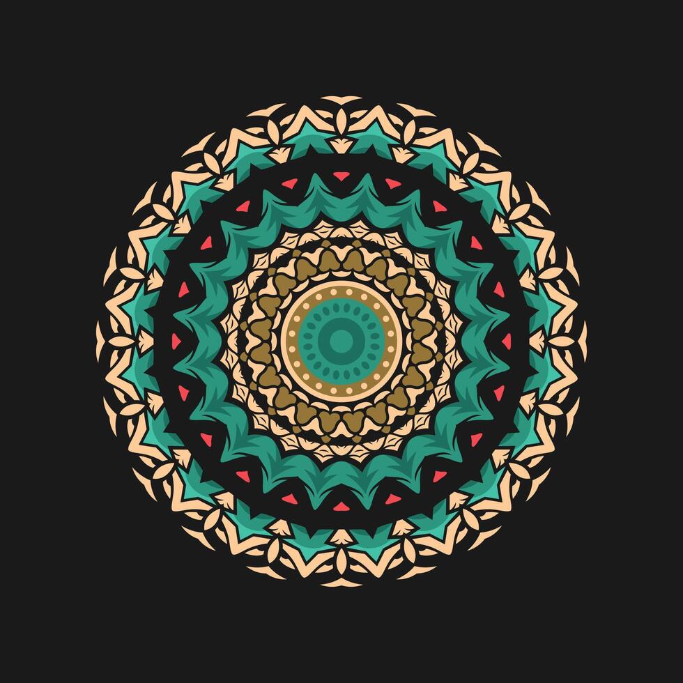 Mandala pattern art background free vector