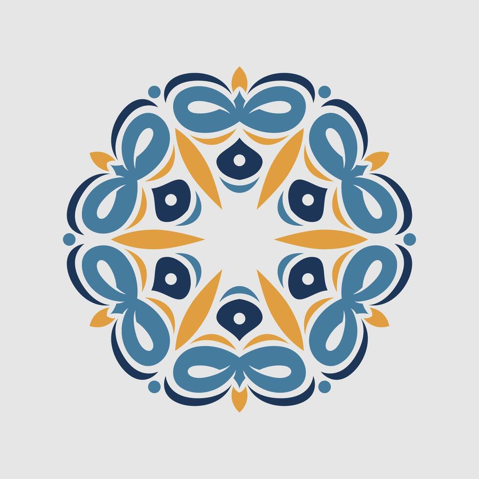 background with mandala frame Free Vector