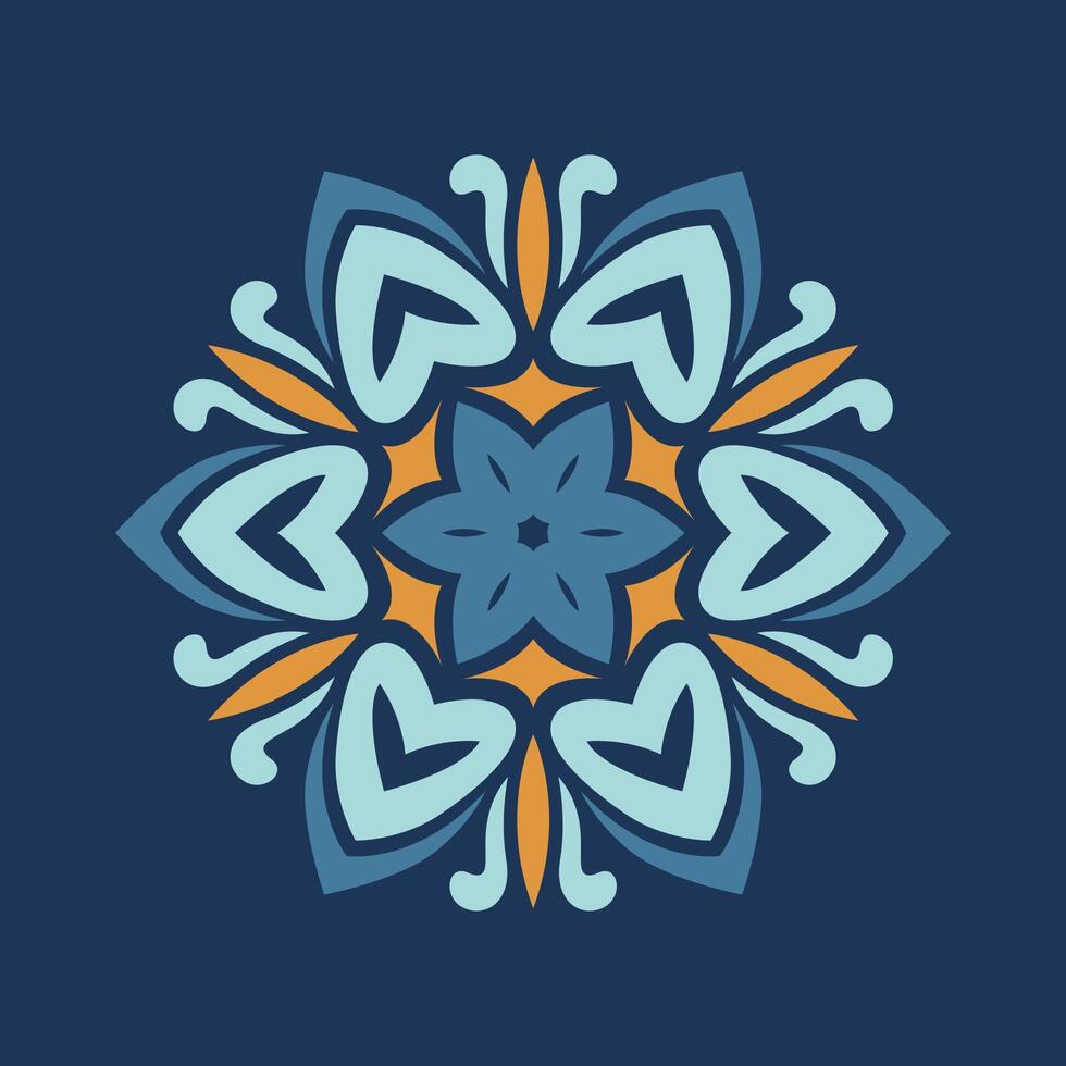 background with mandala frame Free Vector