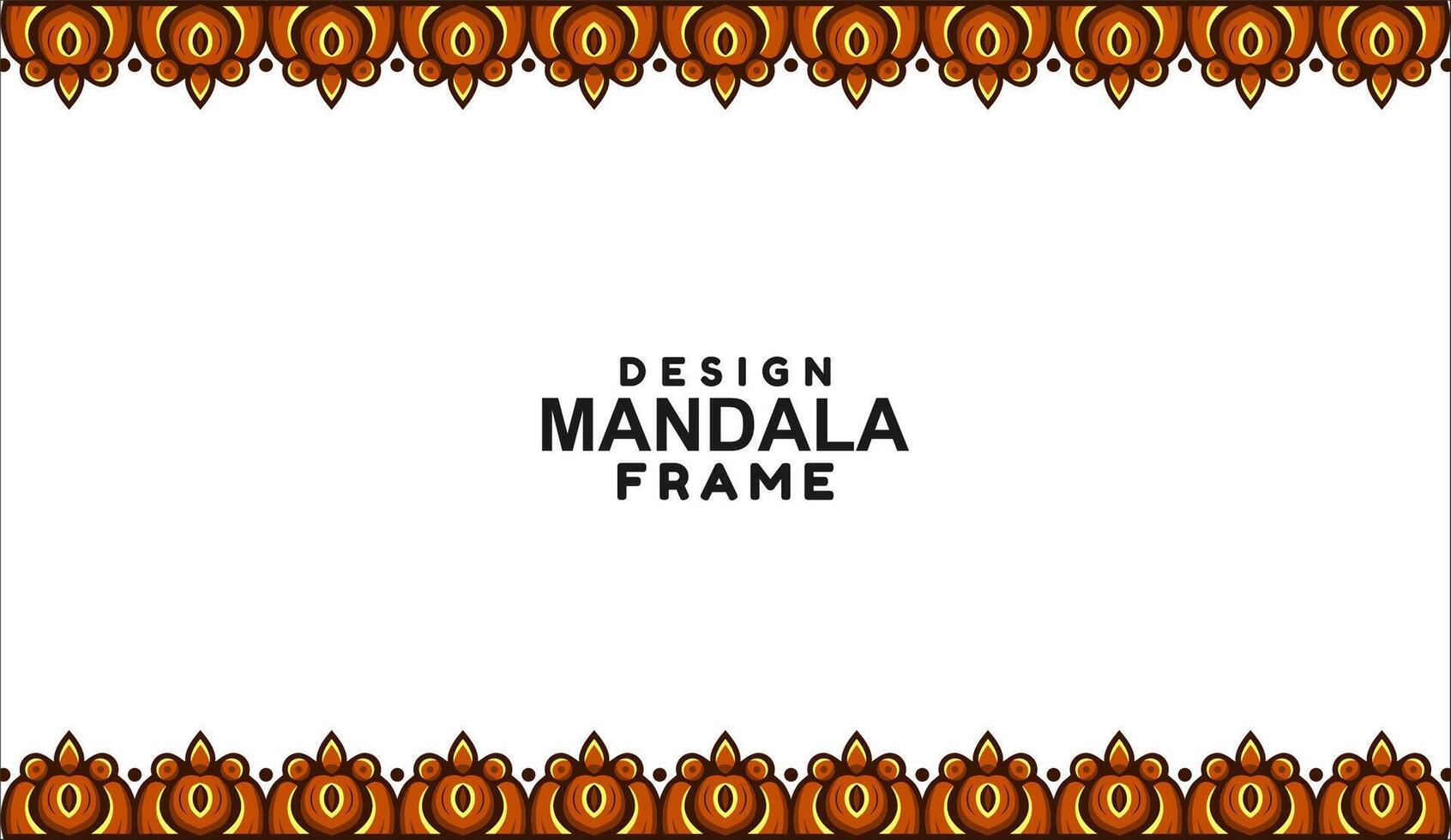 background with mandala frame Free Vector