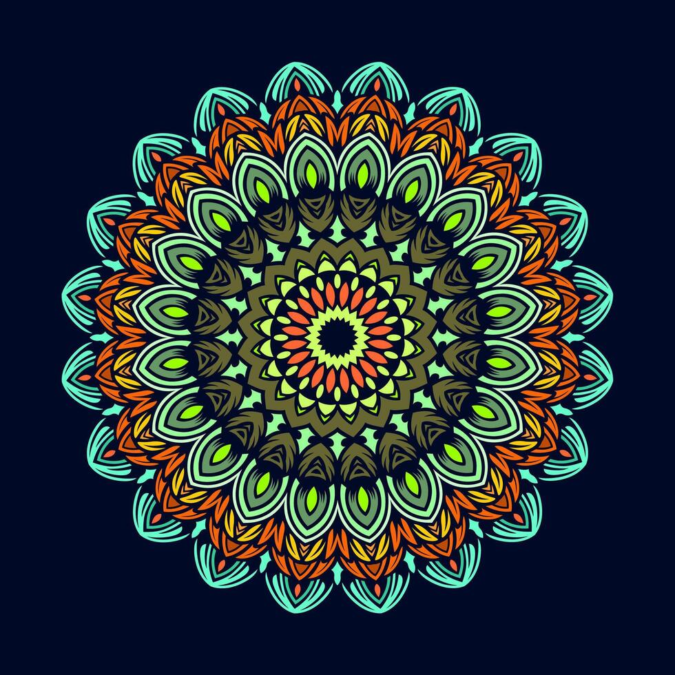 mandala modelo Arte antecedentes gratis vector