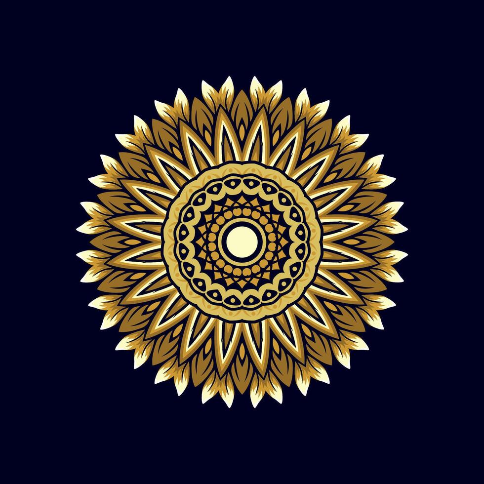 Mandala pattern art background free vector
