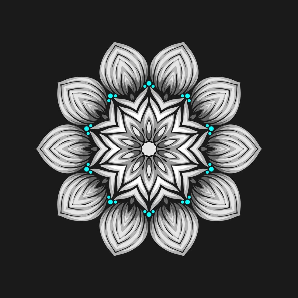 Mandala pattern art background free vector