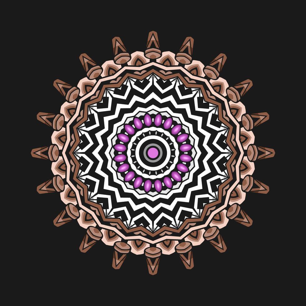 mandala modelo Arte antecedentes gratis vector