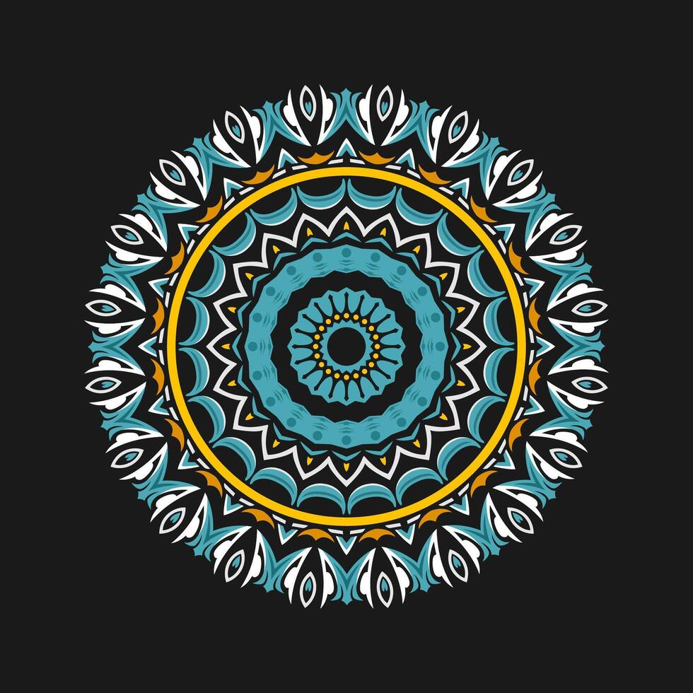 Mandala pattern art background free vector