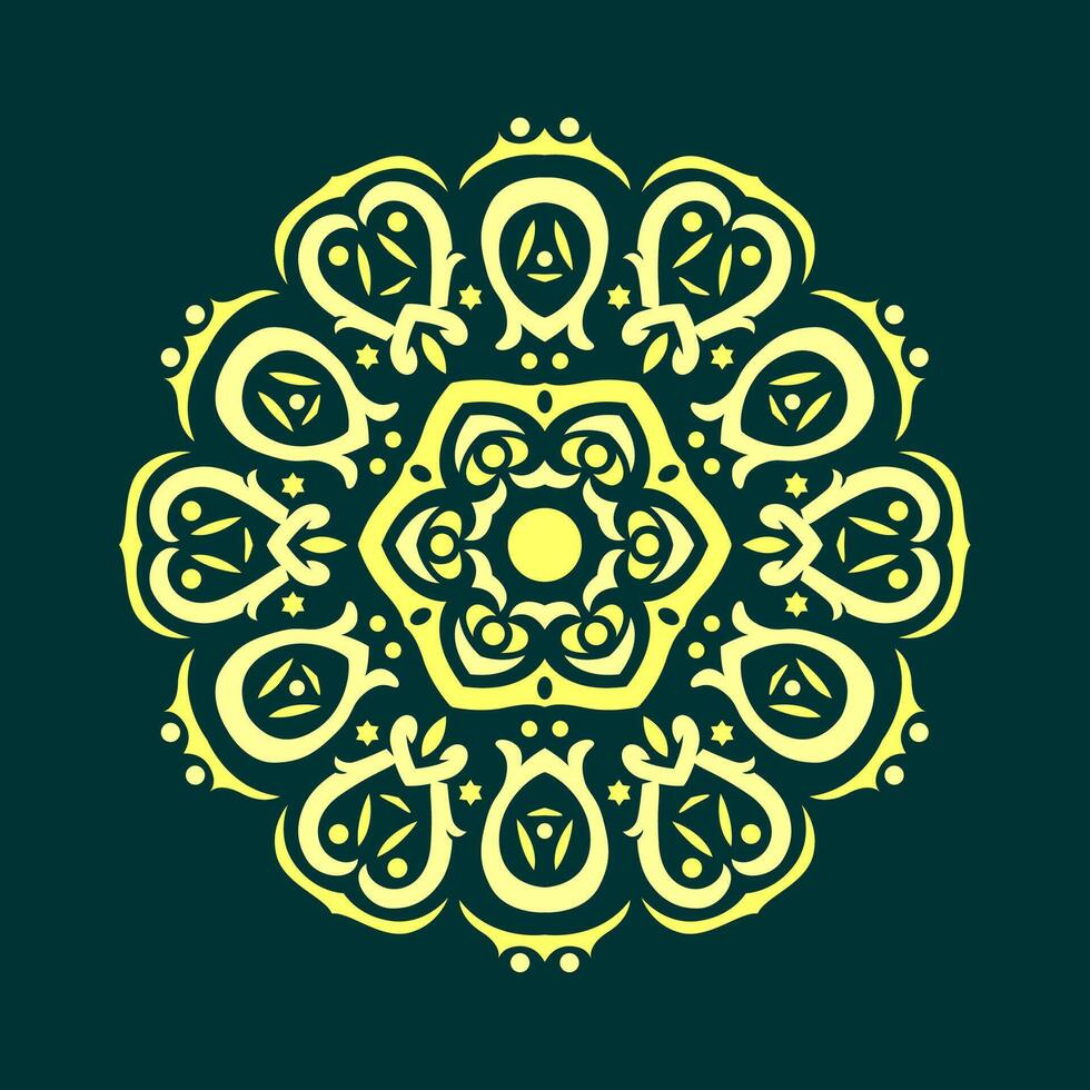 Mandala pattern art background free vector