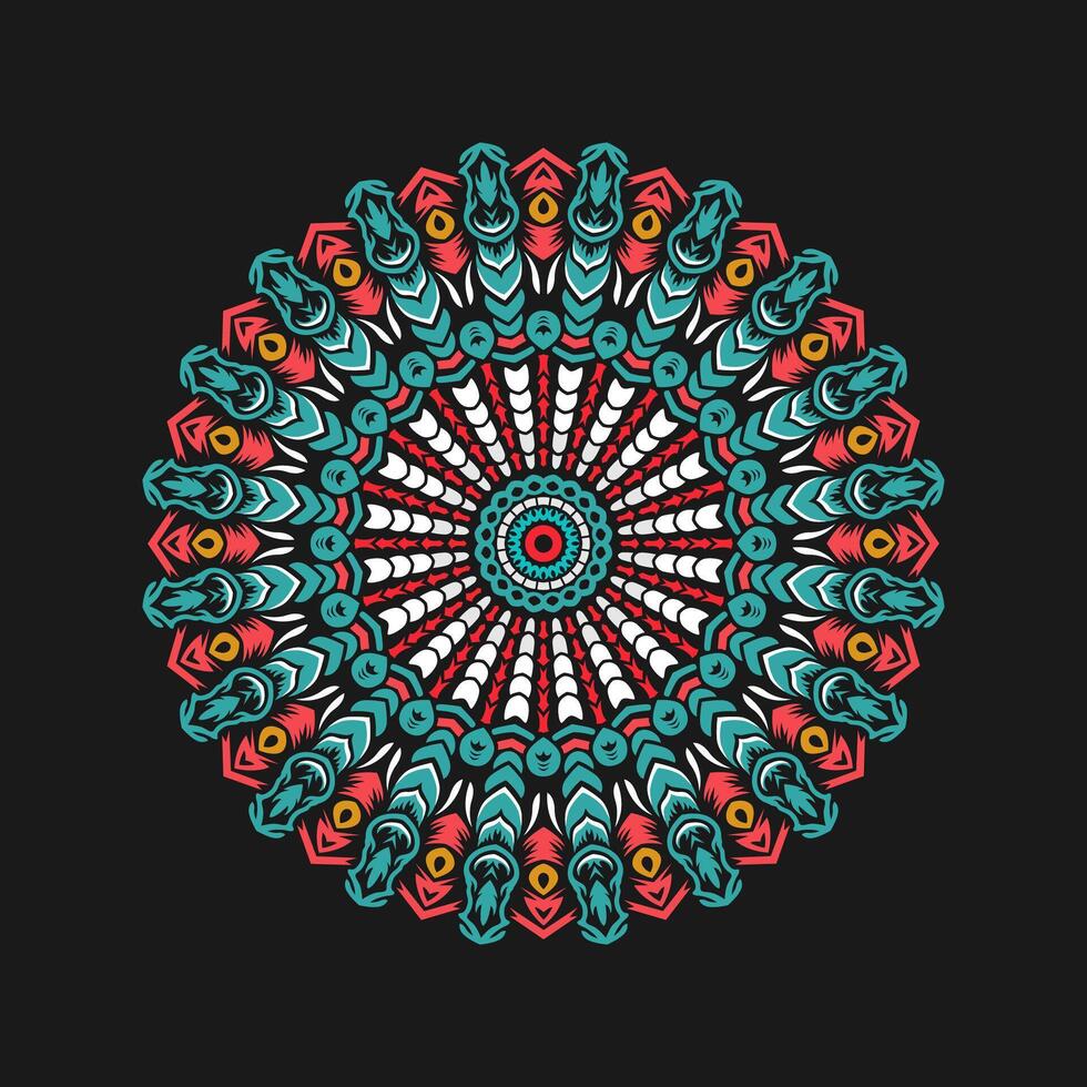 mandala modelo Arte antecedentes gratis vector