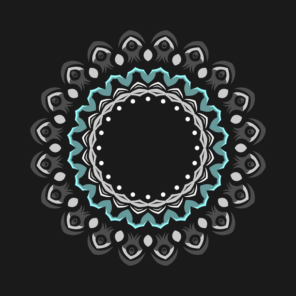 Mandala pattern art background free vector