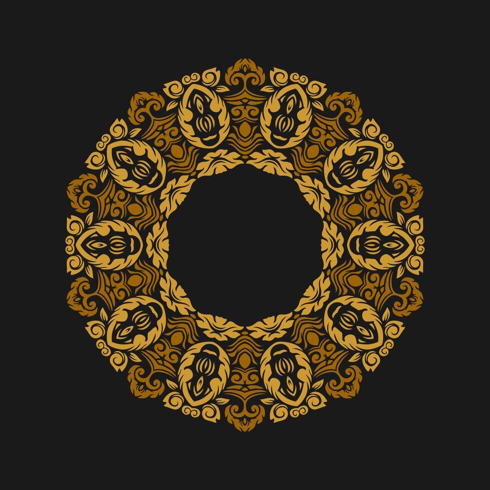 Mandala pattern art background free vector