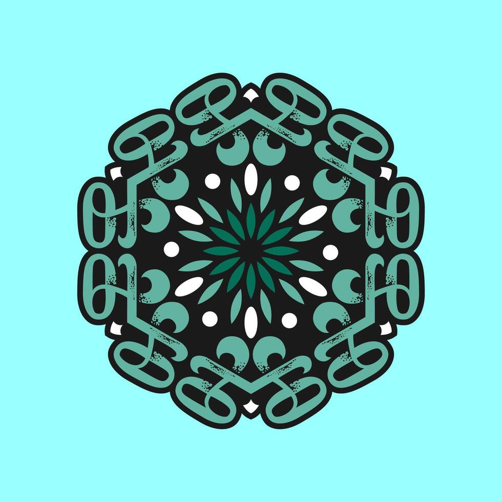 Mandala pattern art background free vector