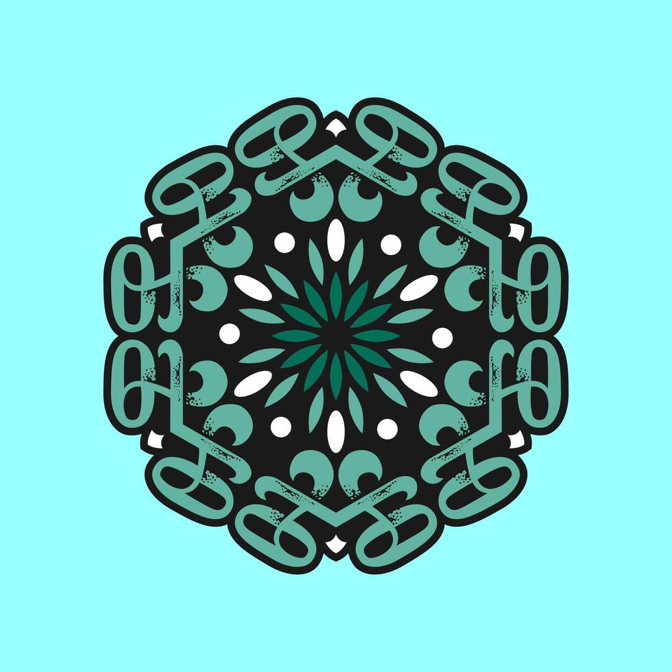 Mandala pattern art background free vector