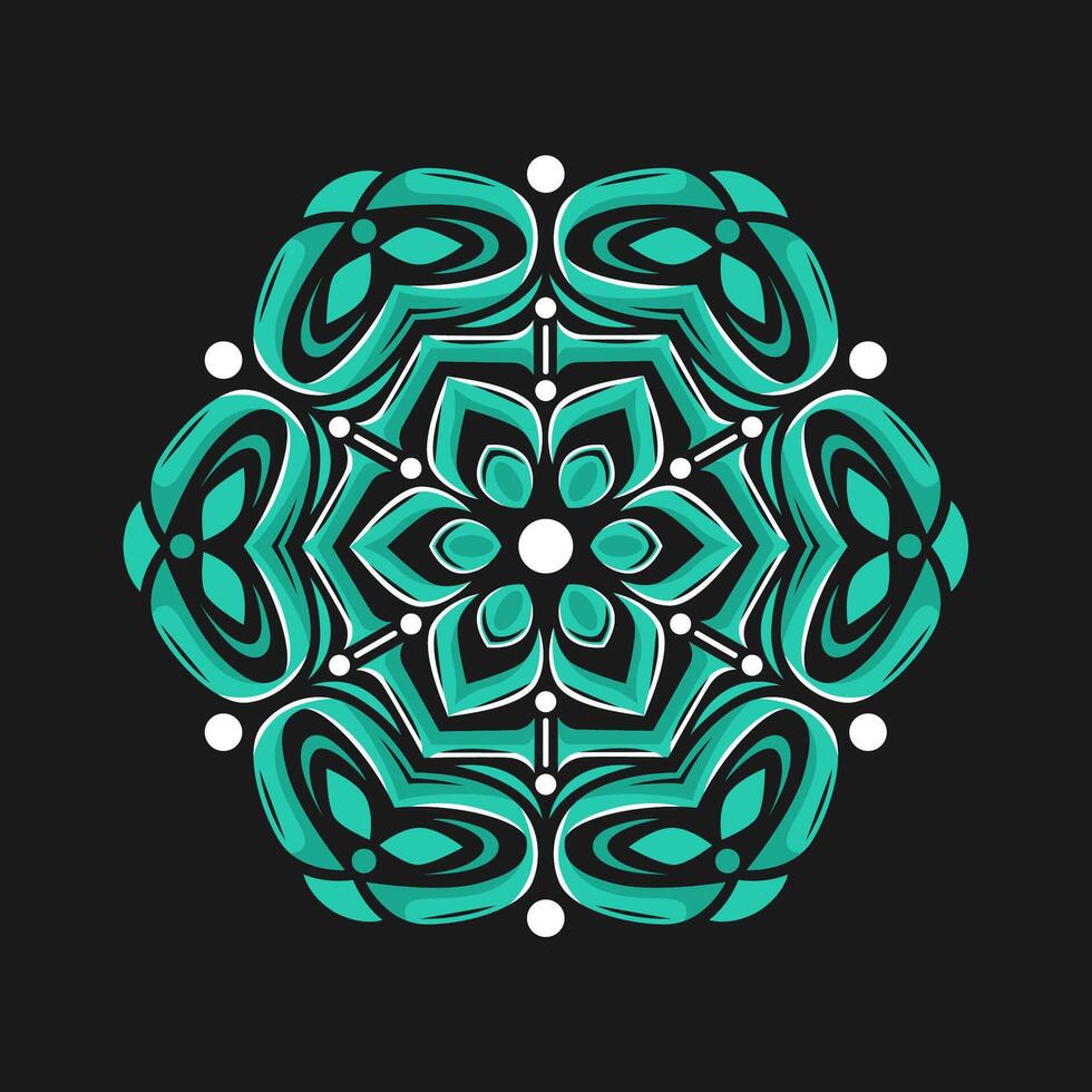 Mandala pattern art background free vector