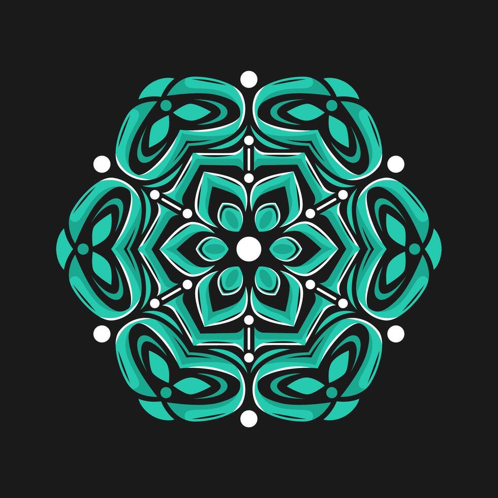 mandala modelo Arte antecedentes gratis vector