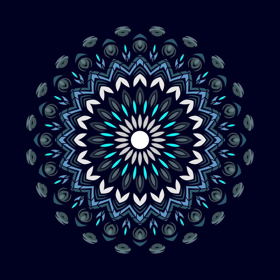 mandala modelo Arte antecedentes gratis vector