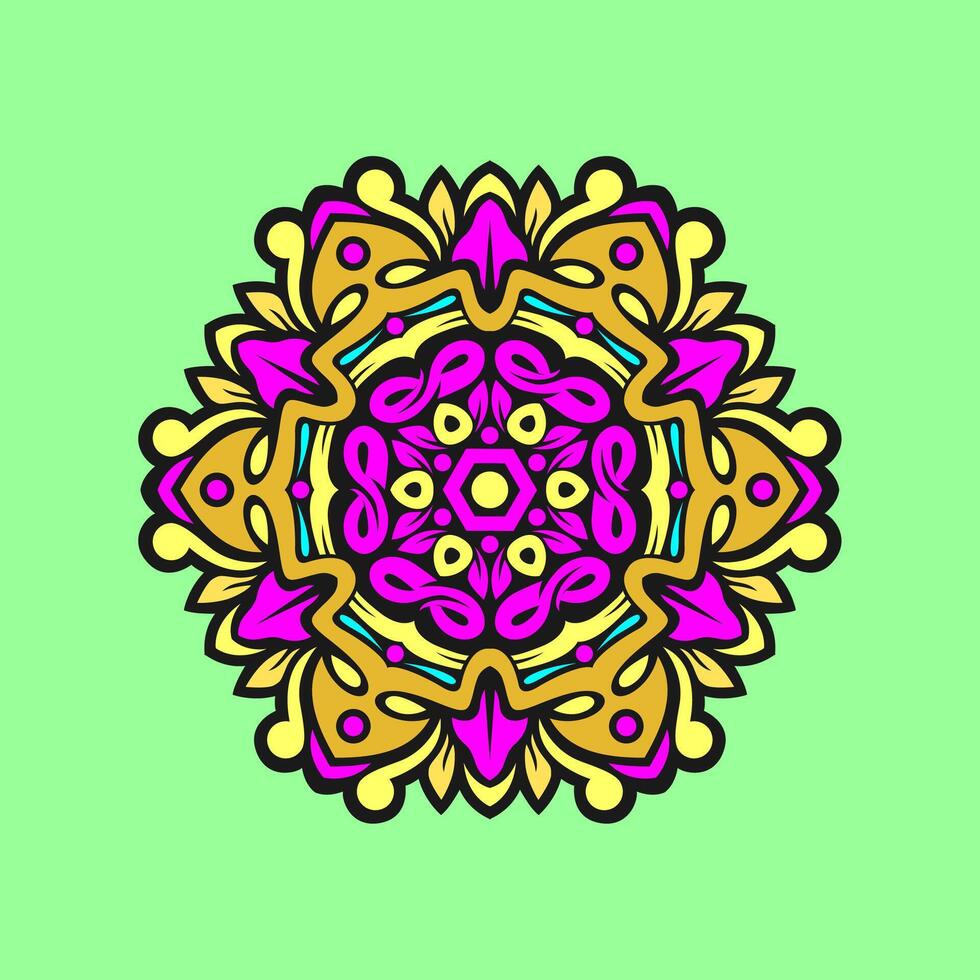 mandala modelo Arte antecedentes gratis vector