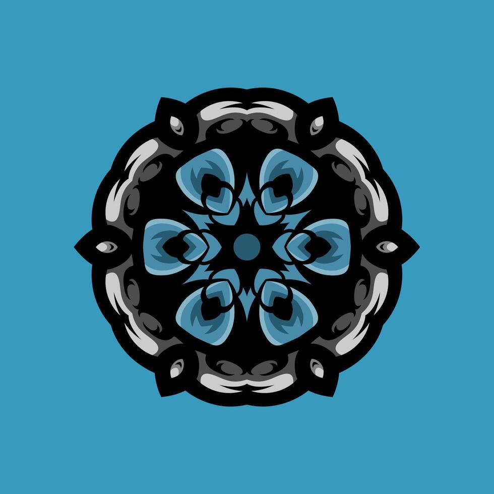 Mandala pattern art background free vector