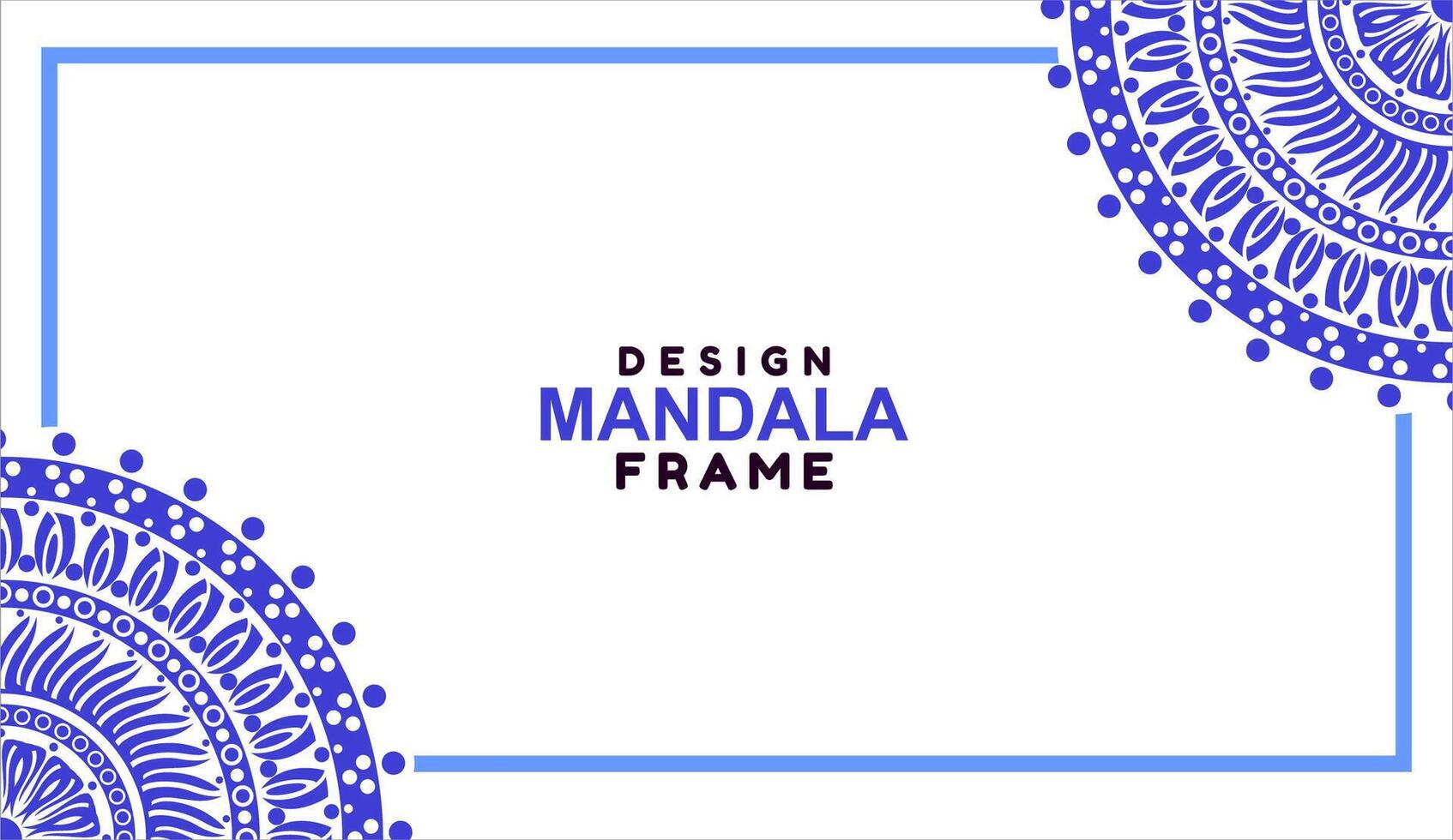 background with mandala frame Free Vector
