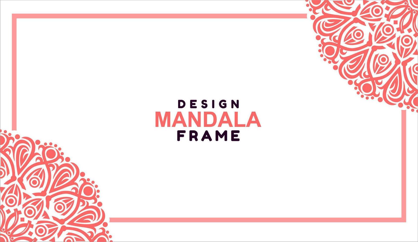 background with mandala frame Free Vector