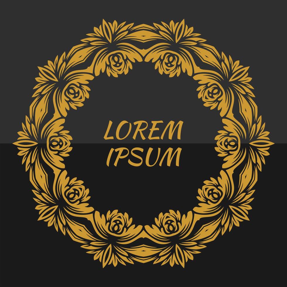 background with mandala frame Free Vector