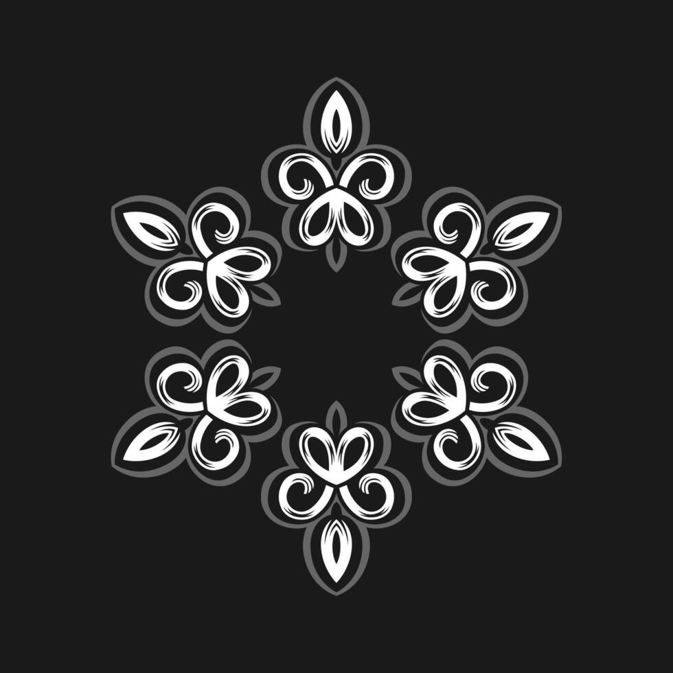 Mandala pattern art background free vector
