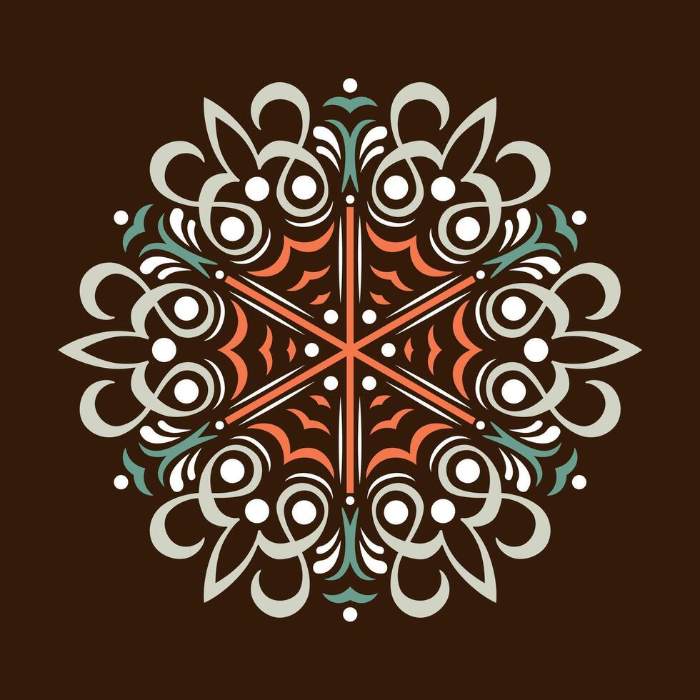 background with mandala frame Free Vector