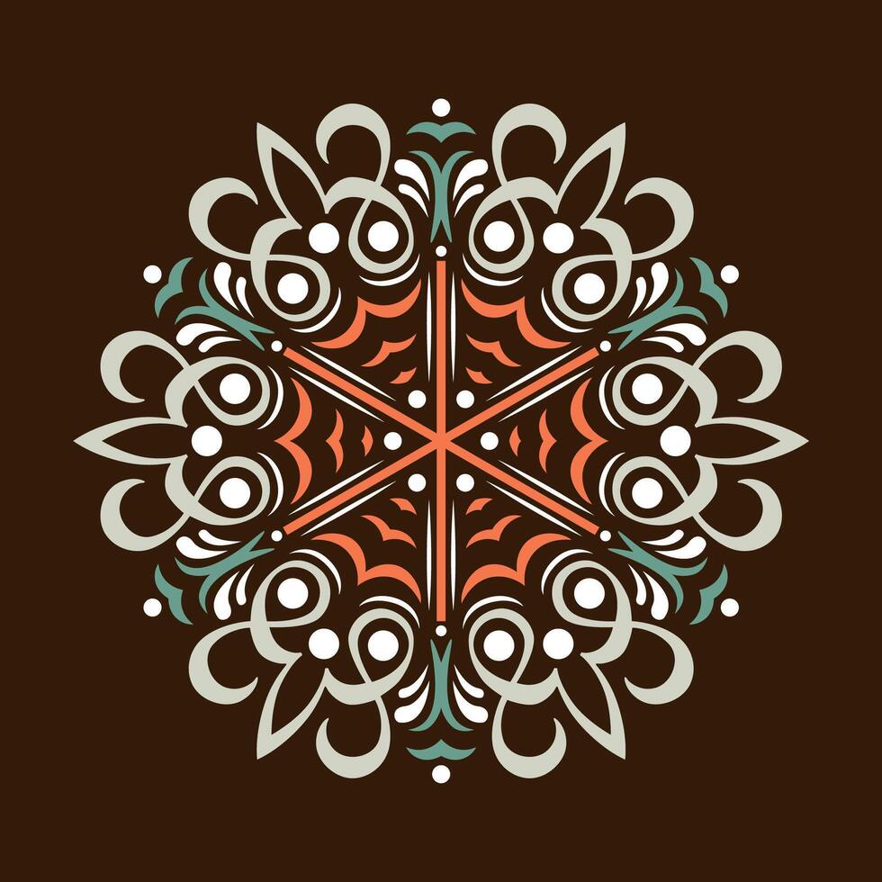 antecedentes con mandala marco gratis vector