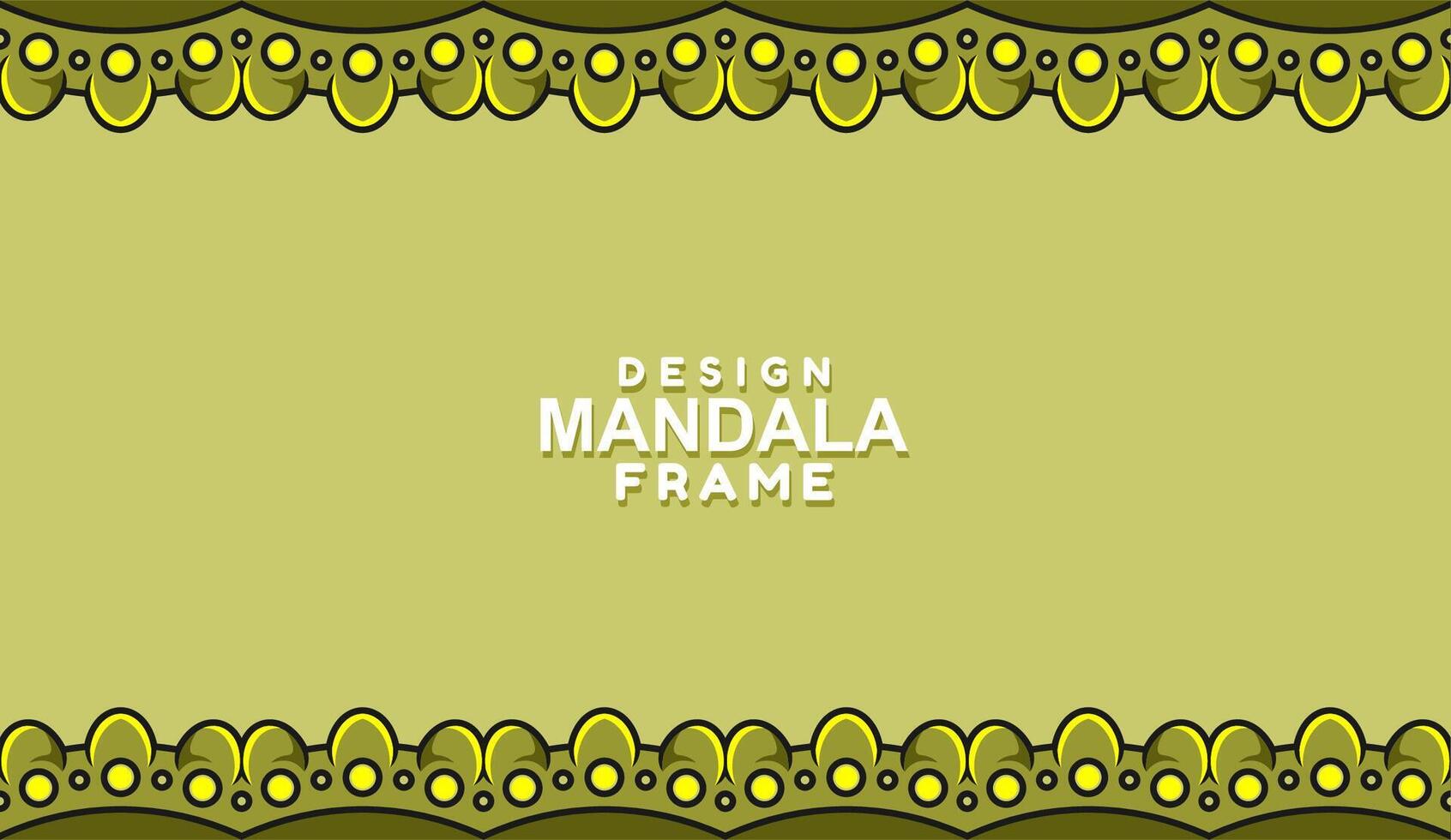 background with mandala frame Free Vector