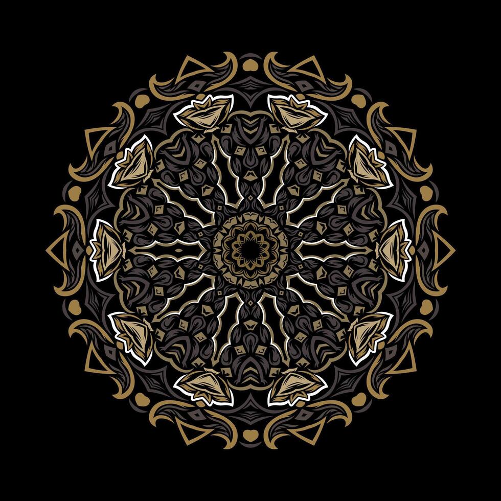 Mandala pattern art background free vector