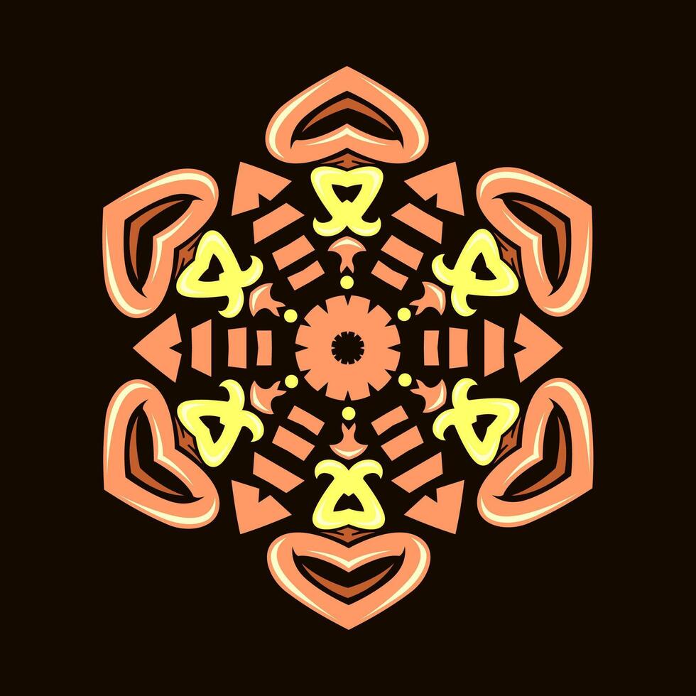 Mandala pattern art background free vector