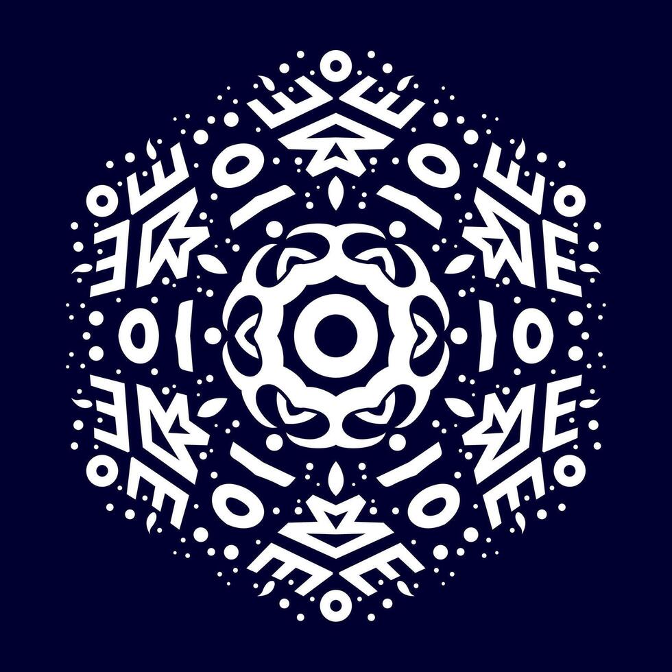 Mandala pattern art background free vector