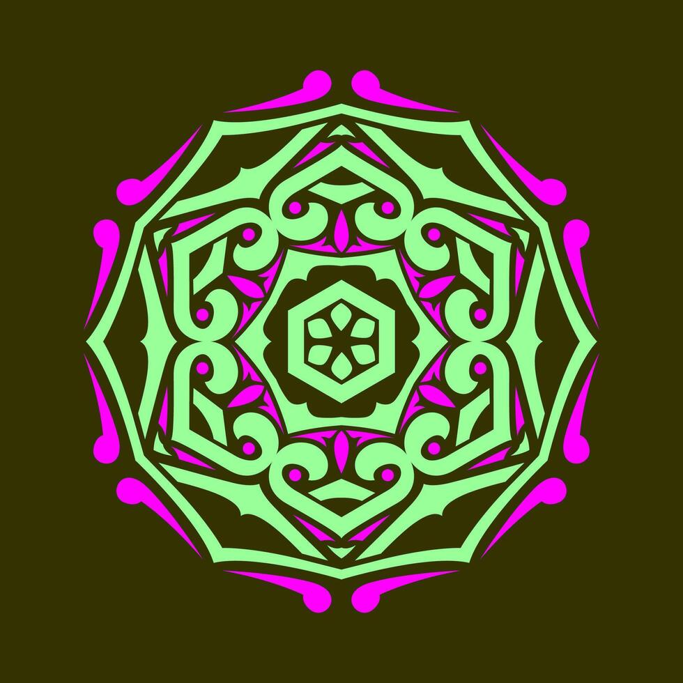 mandala modelo Arte antecedentes gratis vector