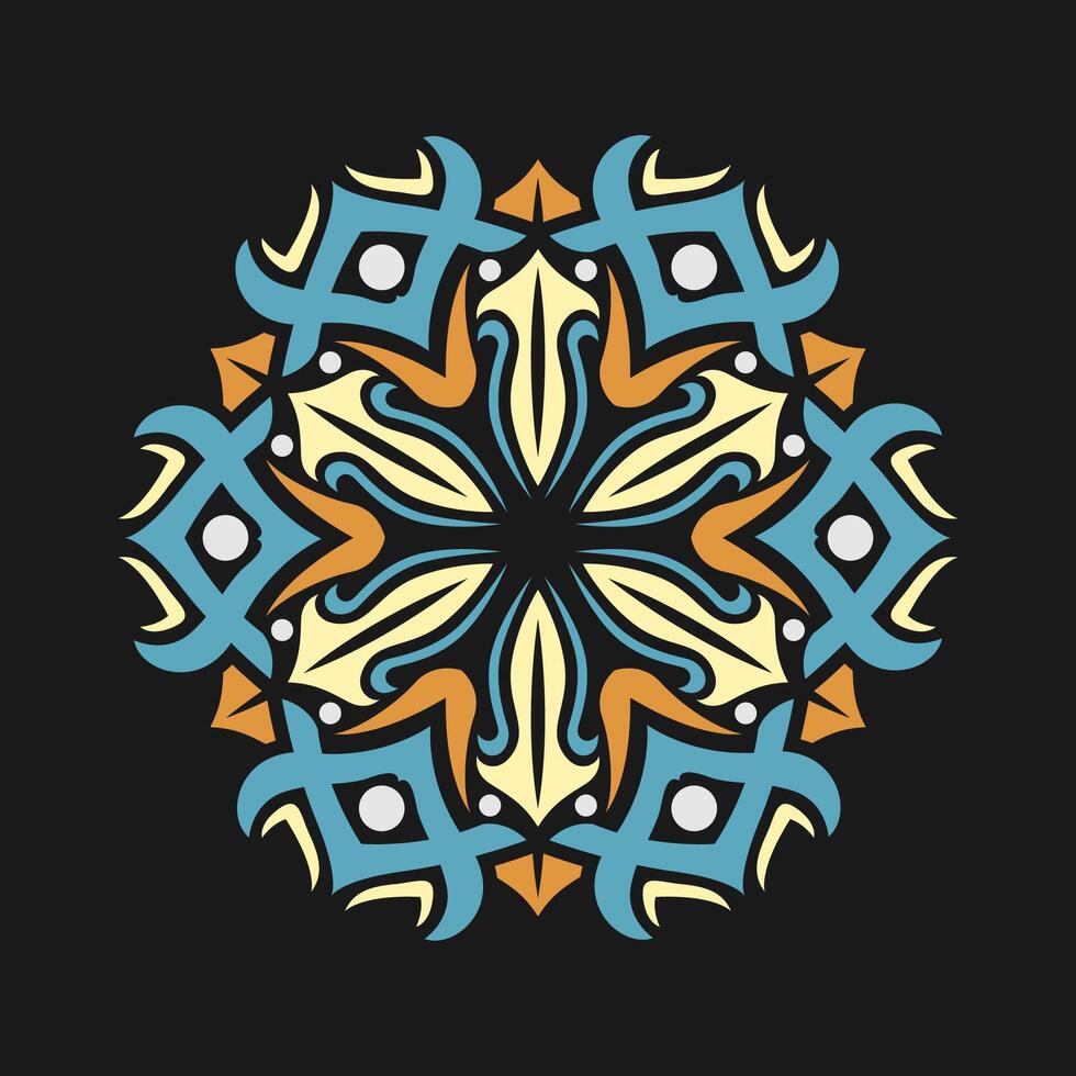 background with mandala frame Free Vector