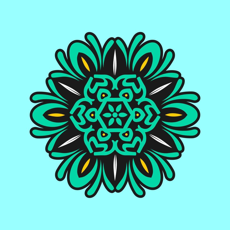 mandala modelo Arte antecedentes gratis vector